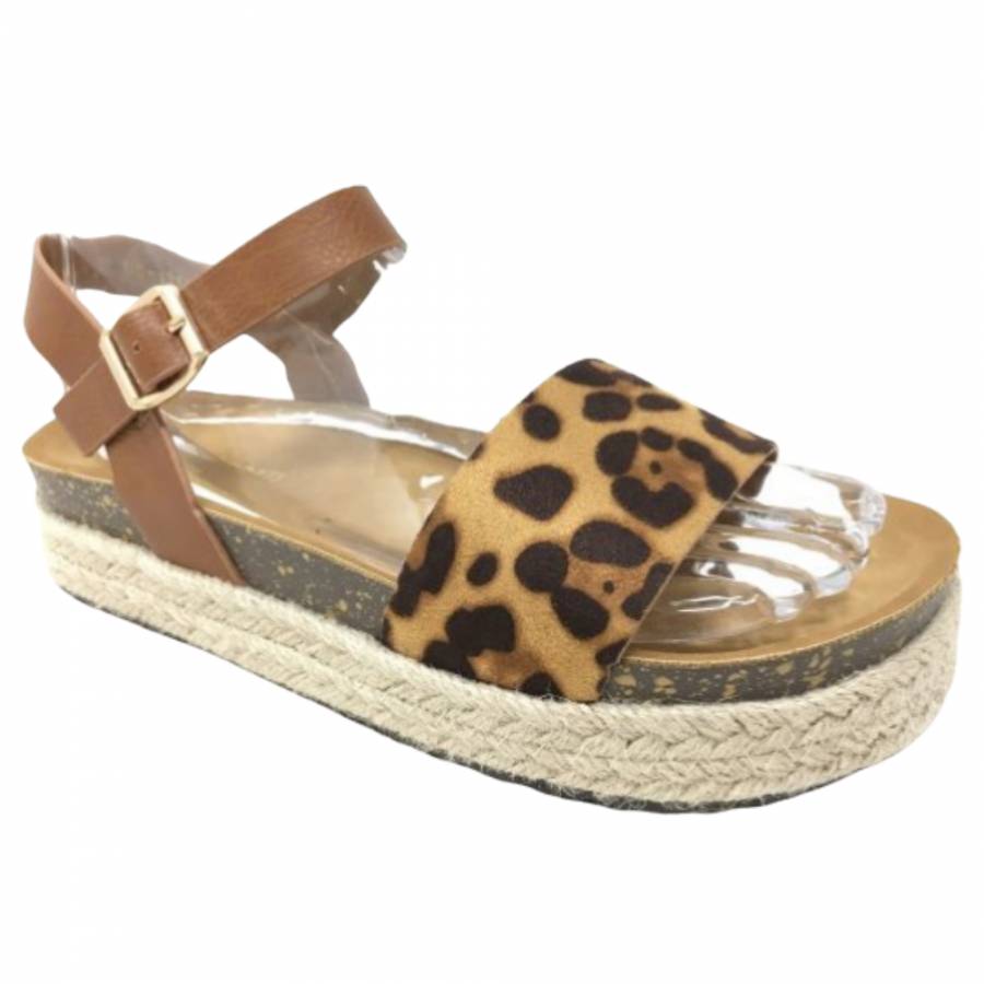 Sandalia leopardo